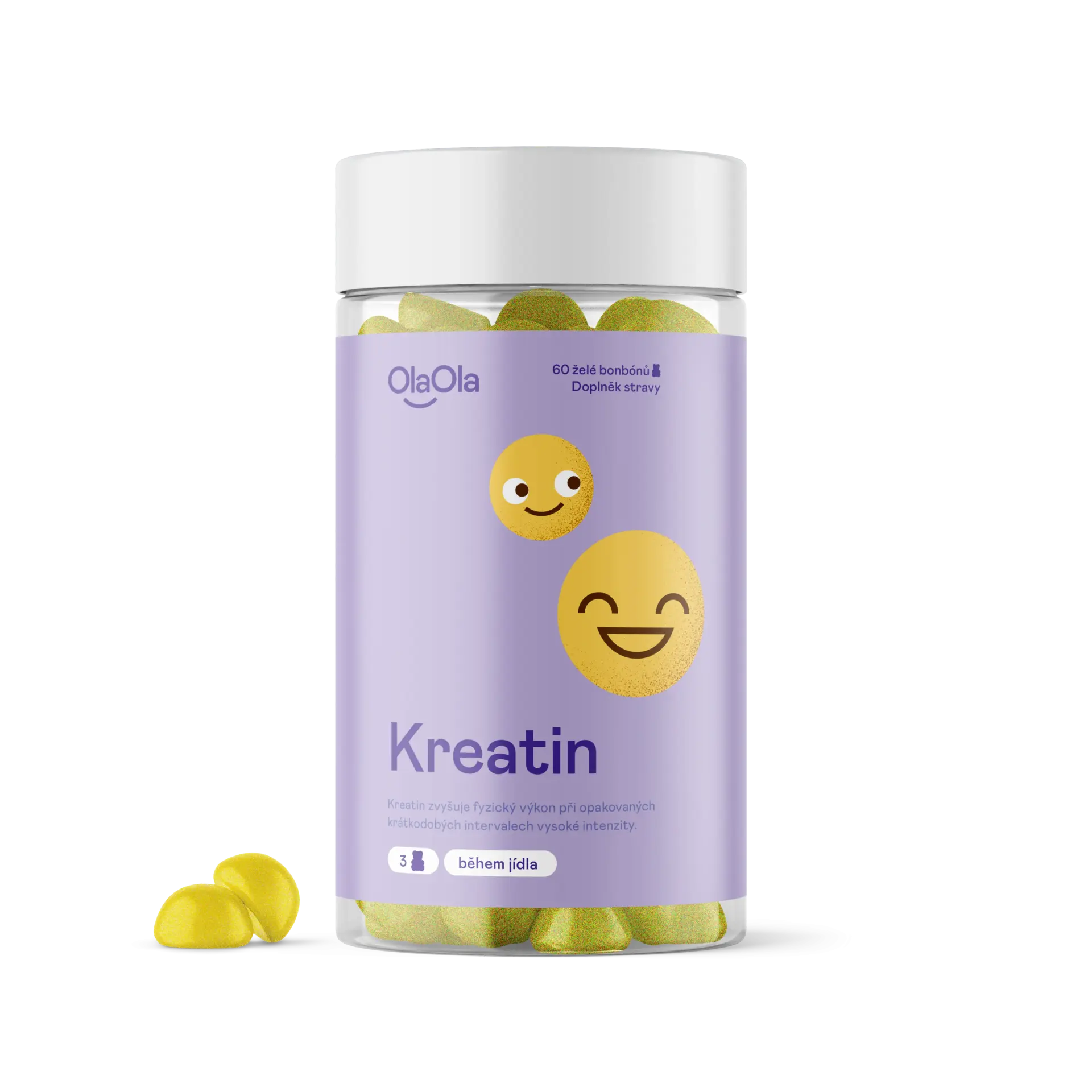 OlaOla Kreatin pro intenzivní trénink - 60 želé | 20 dávek
