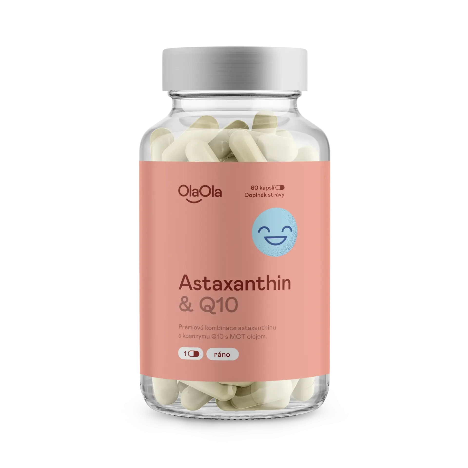 OlaOla Astaxanthin+Q10 podporující vitalitu - 60 kapslí | 60 dávek